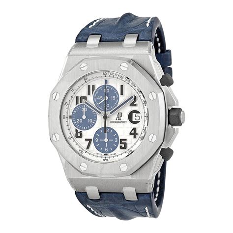 audemars piguet blue leather strap|Audemars Piguet leather strap price.